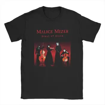Trička Malice Mizer Band Singer Vintage trička s kulatým výstřihem, rockovými hudebníky a krátkým rukávem 10 nejlepší prodej zlomyslný lakomec - №3