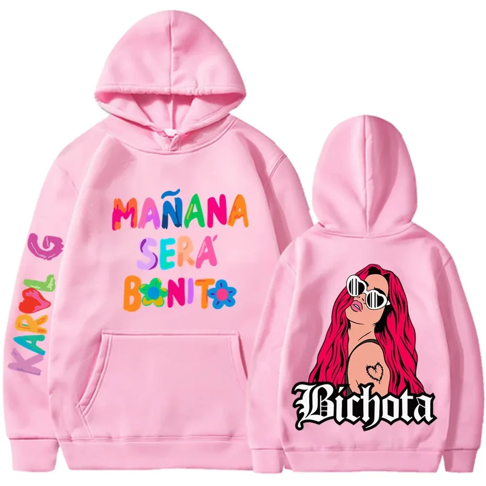 2024 Manana Sera Bonito Hoodie Karol G Manana Sera Bonito Hoodie Tomorrow Will Be Nice Graphic T Shirts Men/Women Sweatshirt