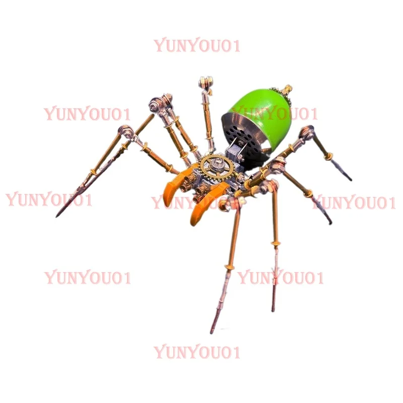 

Steampunk Mechanical Spider DIY Handmade Building Block Puzzle Assembly Model Creative Tabletop Ornament Birthday Gift