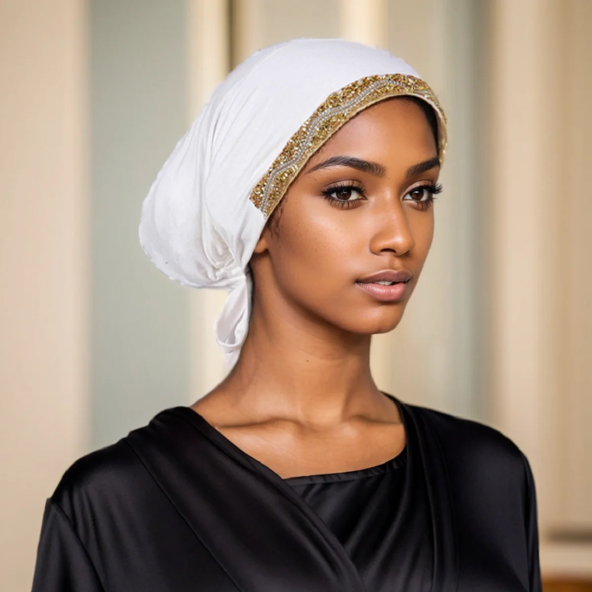 Tampão Hijab interno muçulmano para mulheres, boné interno de algodão modal, envoltório de cabeça, Undercap monocromático, camisa de perfuração quente, bandana, novo, 2024, 2020