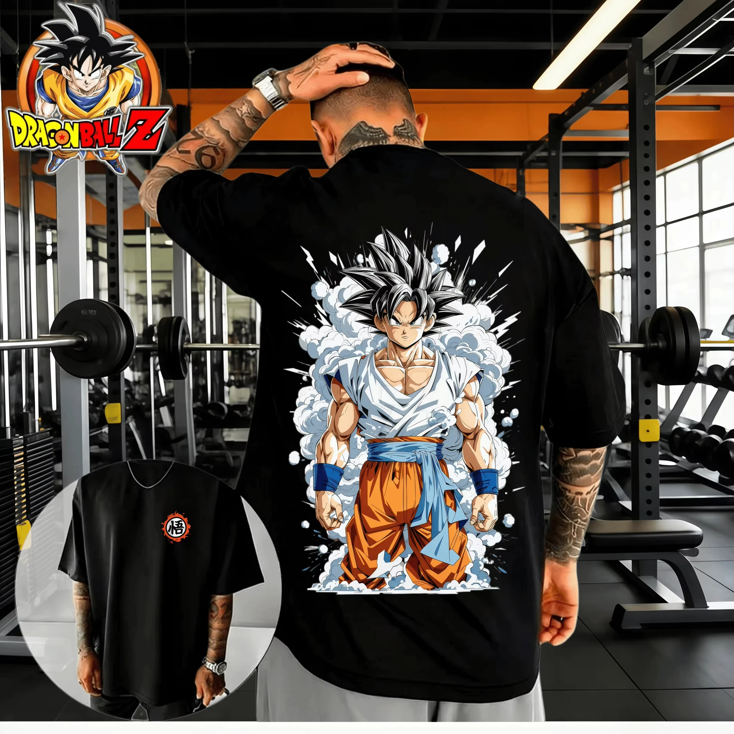 

2026 Summer Dragon Ball Oversized T-shirt High Quality 100_ Cotton Goku & Shenron Graphic Print Unisex Retro Y2K T-shirt