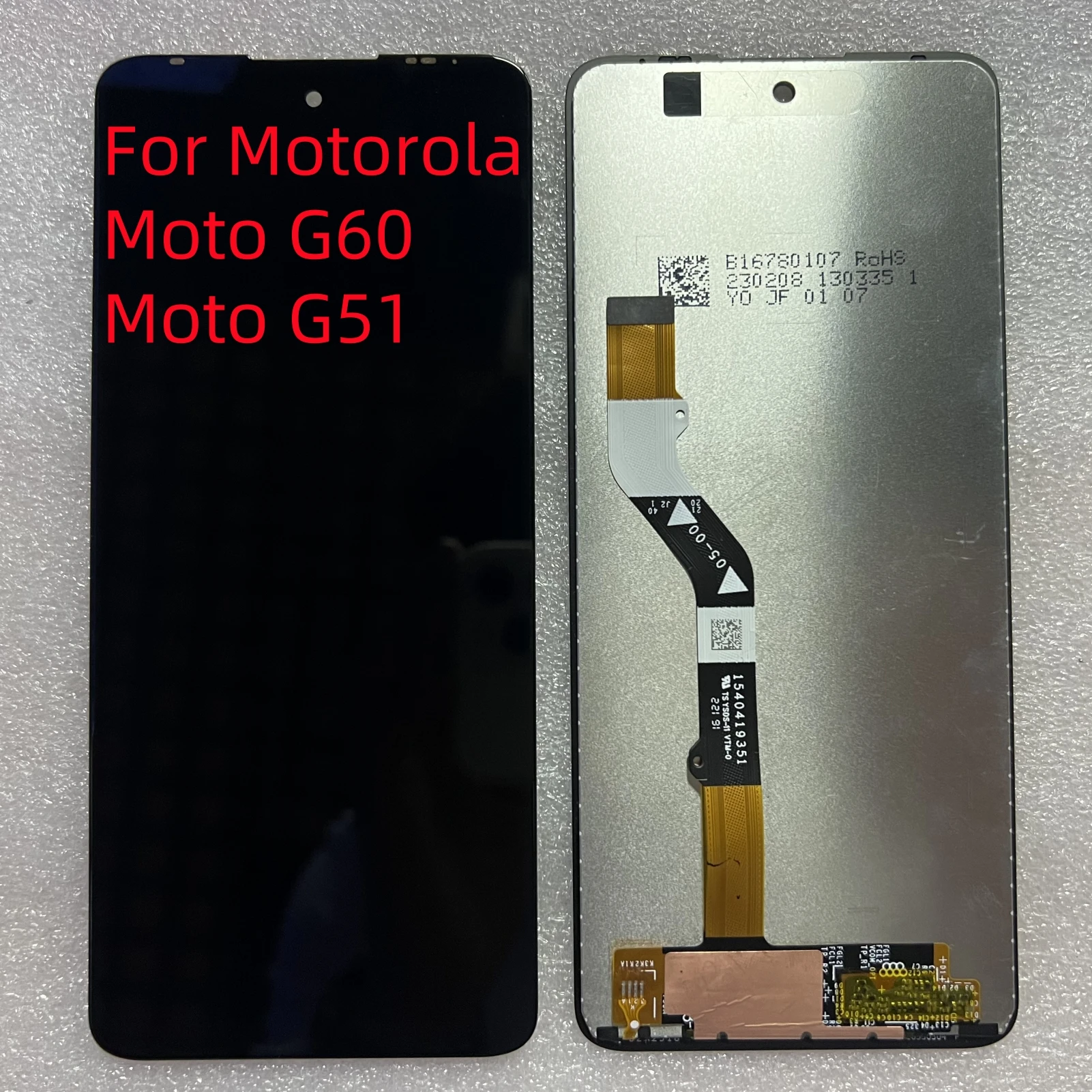 For Motorola Moto G60 LCD Display Touch Screen Digiziter Assembly pantalla For Motorola Moto G51 LCD Display Replacement Repair