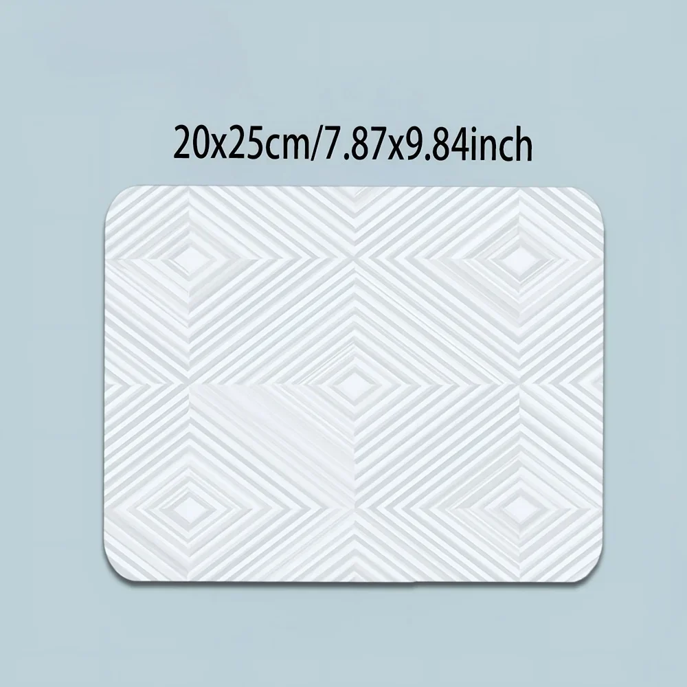 

Grid Pattern Mouse Pad Natural Rubber Non-slip Gaming Desk Mat HD Print Art Decor Gift 18x22cm 20x25cm