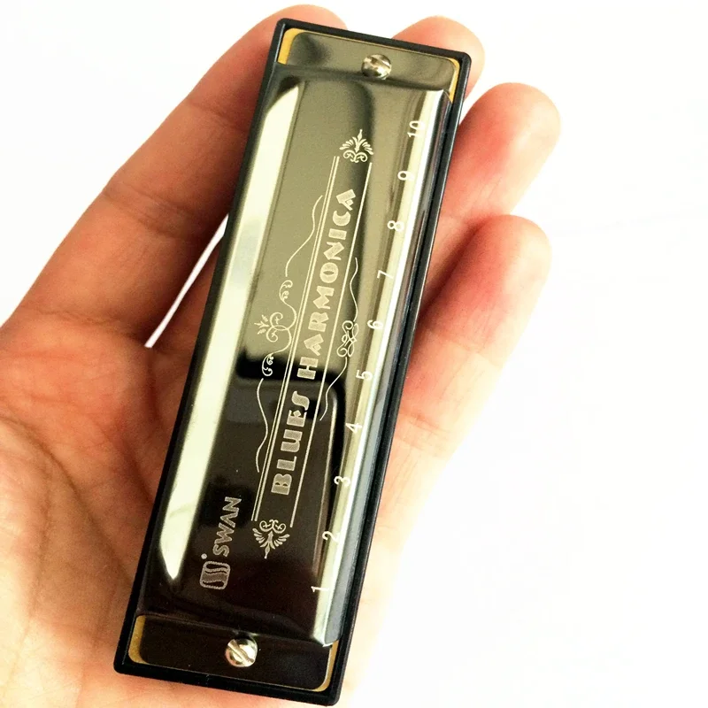 Zwaan Mondharmonica 10-gaats Diatonische Blues Harp Arpa De Boca Instrumento Muzikaal Mondharmonica Houtblazers Muziekinstrument Gaita