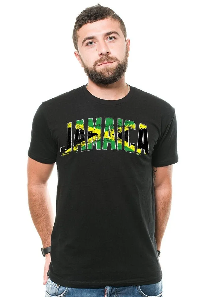 Jamaica T Shirt Mens Jamaican Heritage Flag Kingston Independence Day Shirts