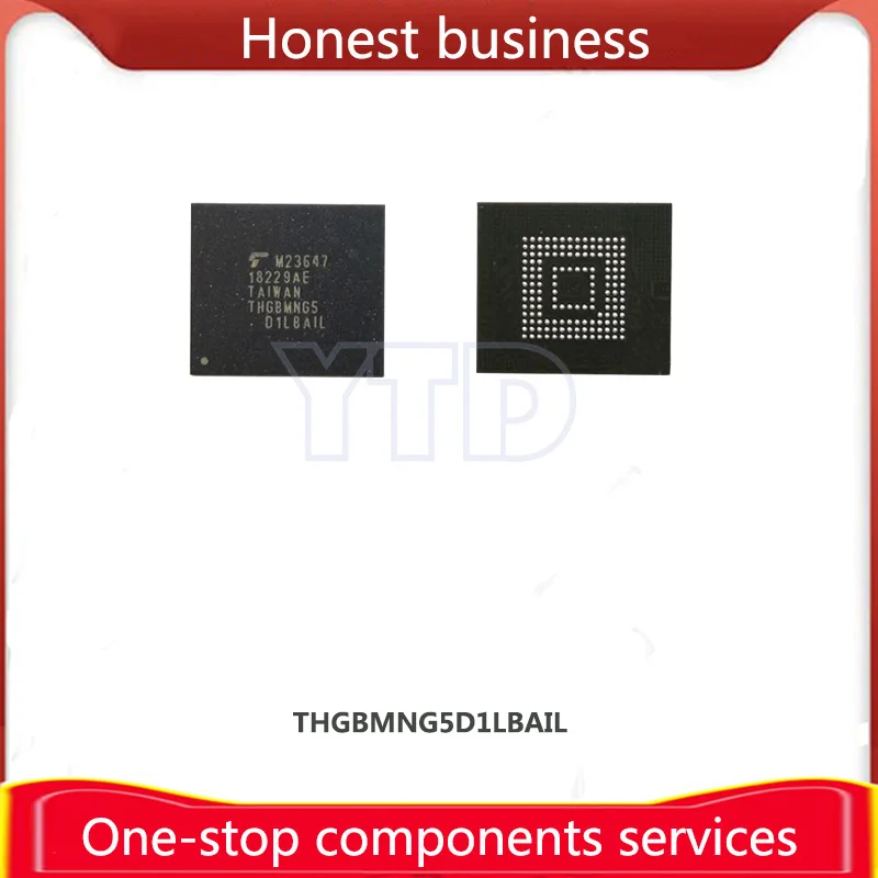 THGBMNG5D1LBAIL 100% Working 100% Quality EMMC 4G BGA153 Chip Mobile Phone Hard Disk Memory Computer Storage THGBMNG5 4GB