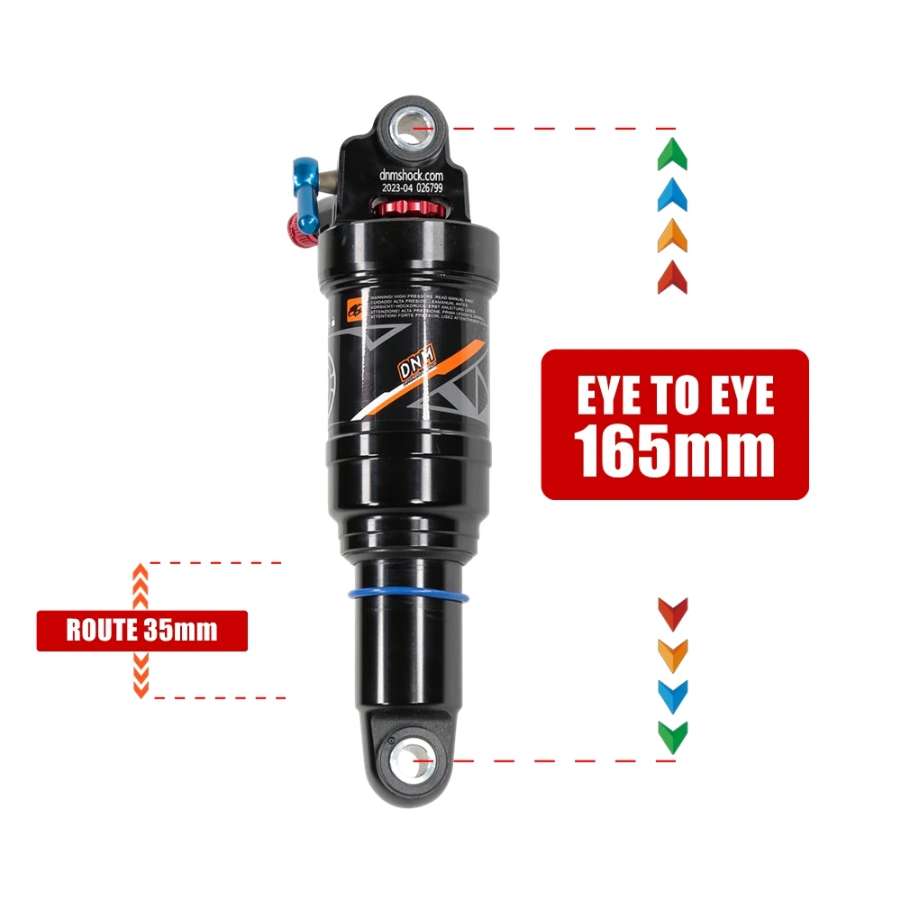 DNM 165mm AO-38RC Variable Damping Air Shock Absorber for Electric Scooter VSETT 10+ IO HAWK ZERO 10X TEVERUN 11 BLADE GT NAMI