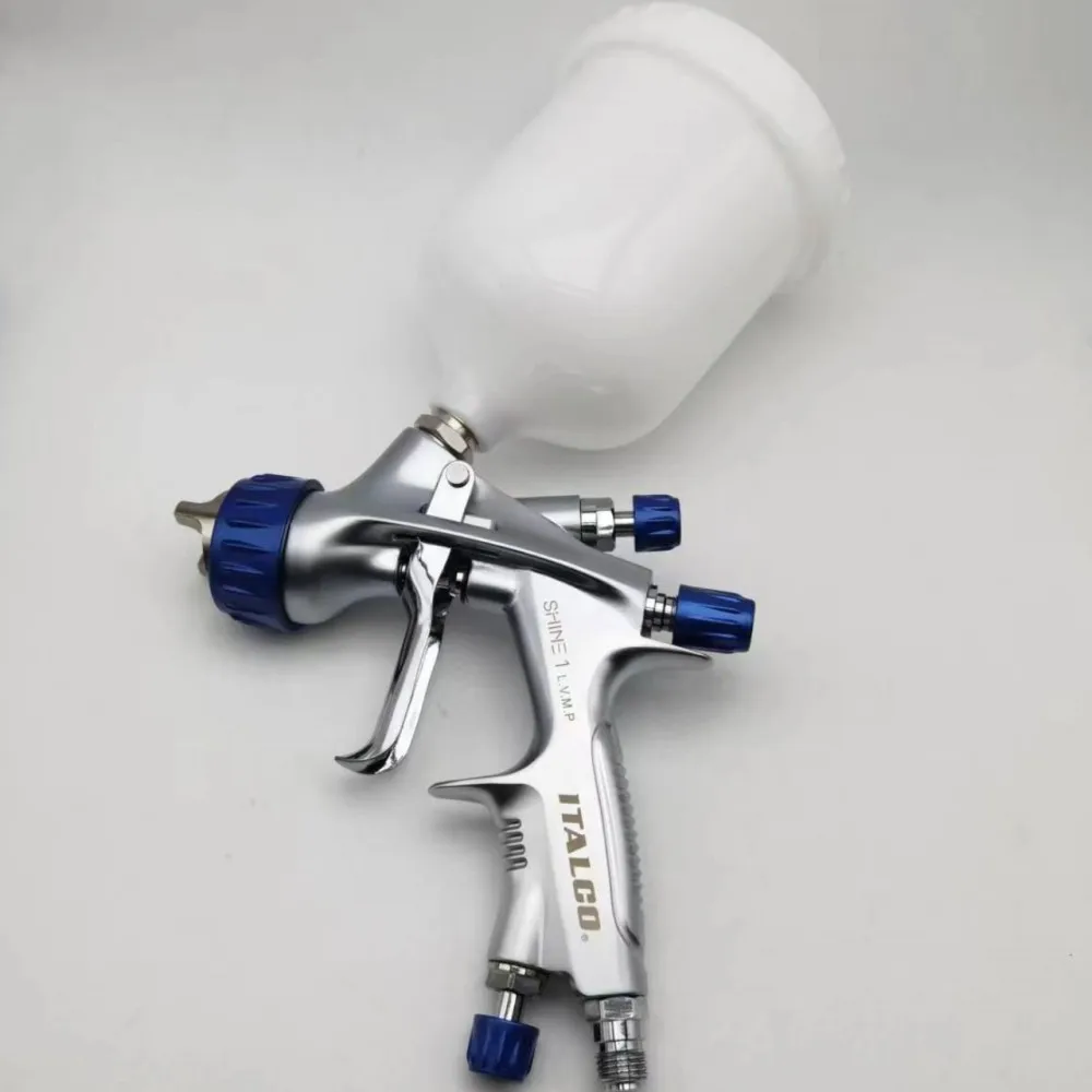 

High Quality New SHINE 1 LVMP Topcoat/Clearcoat/Water-Based Paint Spray Gun 1.3MM Stainless Steel Nozzle ITALCO Spray Gun