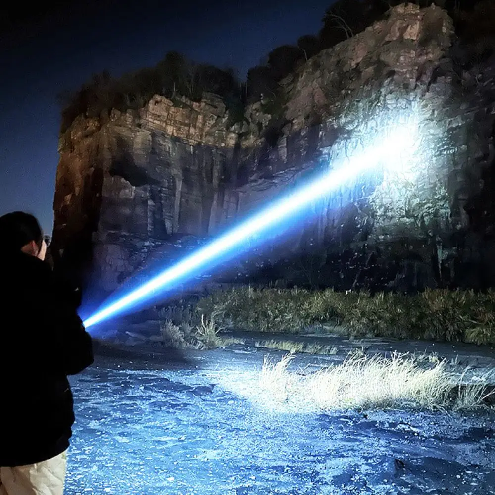 Powerful Led Flashlight Rechargeable Handheld Torch For Camping Outdoor Sports Maintenance Portable Bright Light Tool