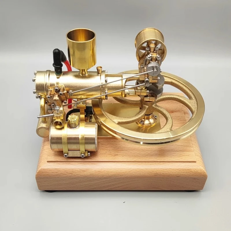 1.9CC R18 Engine Model Brass Material Manual or Outer Wheel Start Function Configuration Car Engine Model Toy Gift