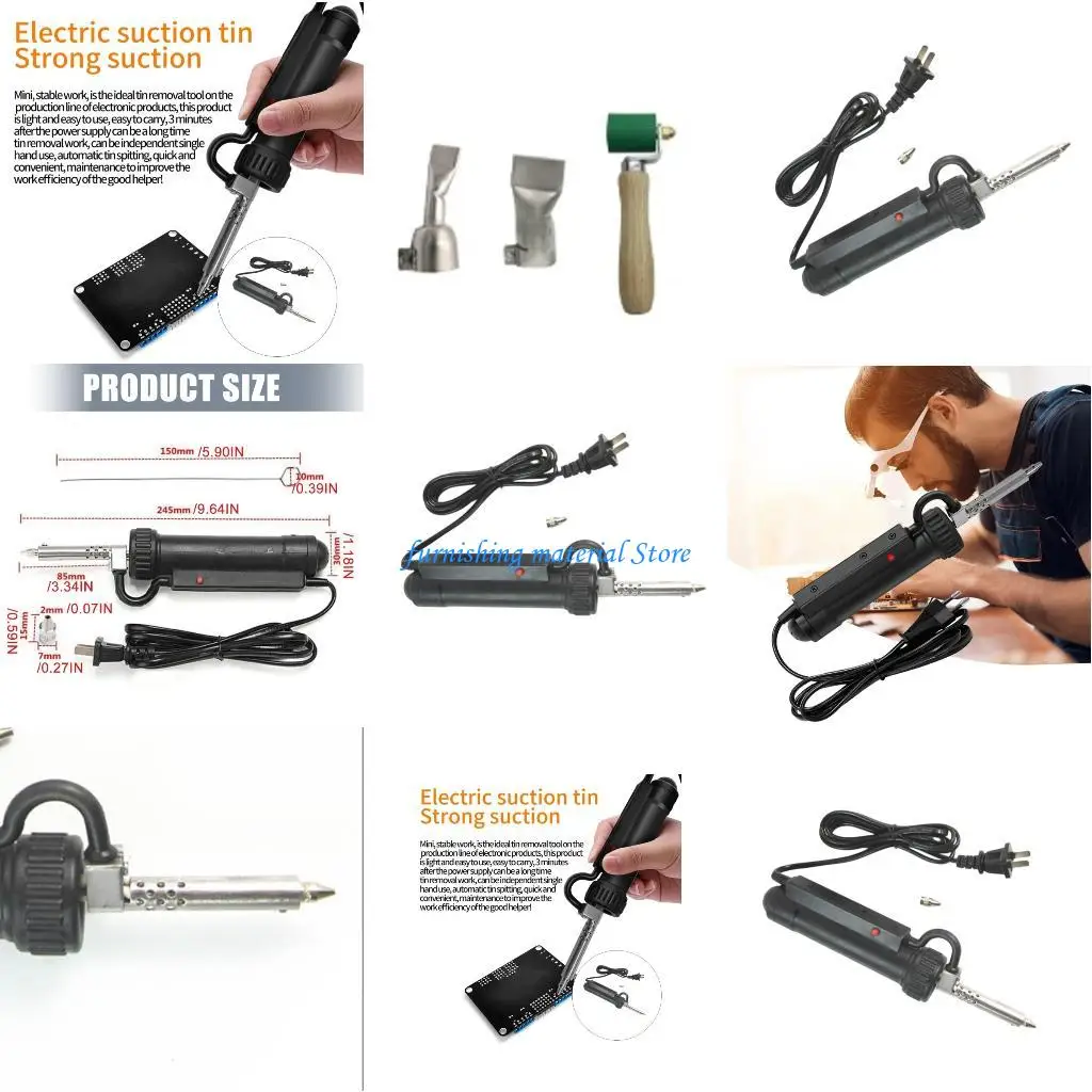 

Y5GD 30W Electric Vacuum 680 Desoldering Fan For Accuracy Circuit Board Repair ABS Substance