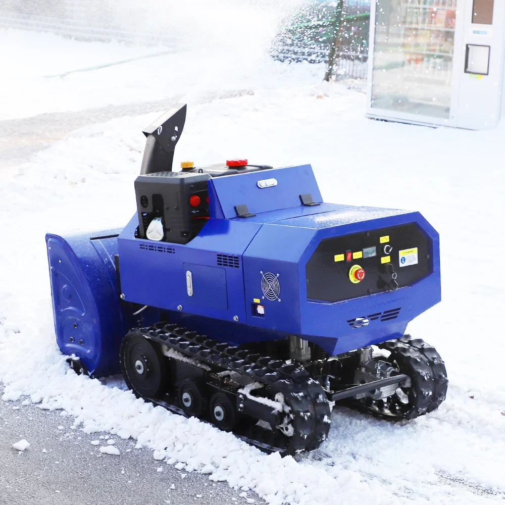 New design remote control intelligent snow blower Small Crawler Remote Control Mower Farm Snow Shovel snow blower