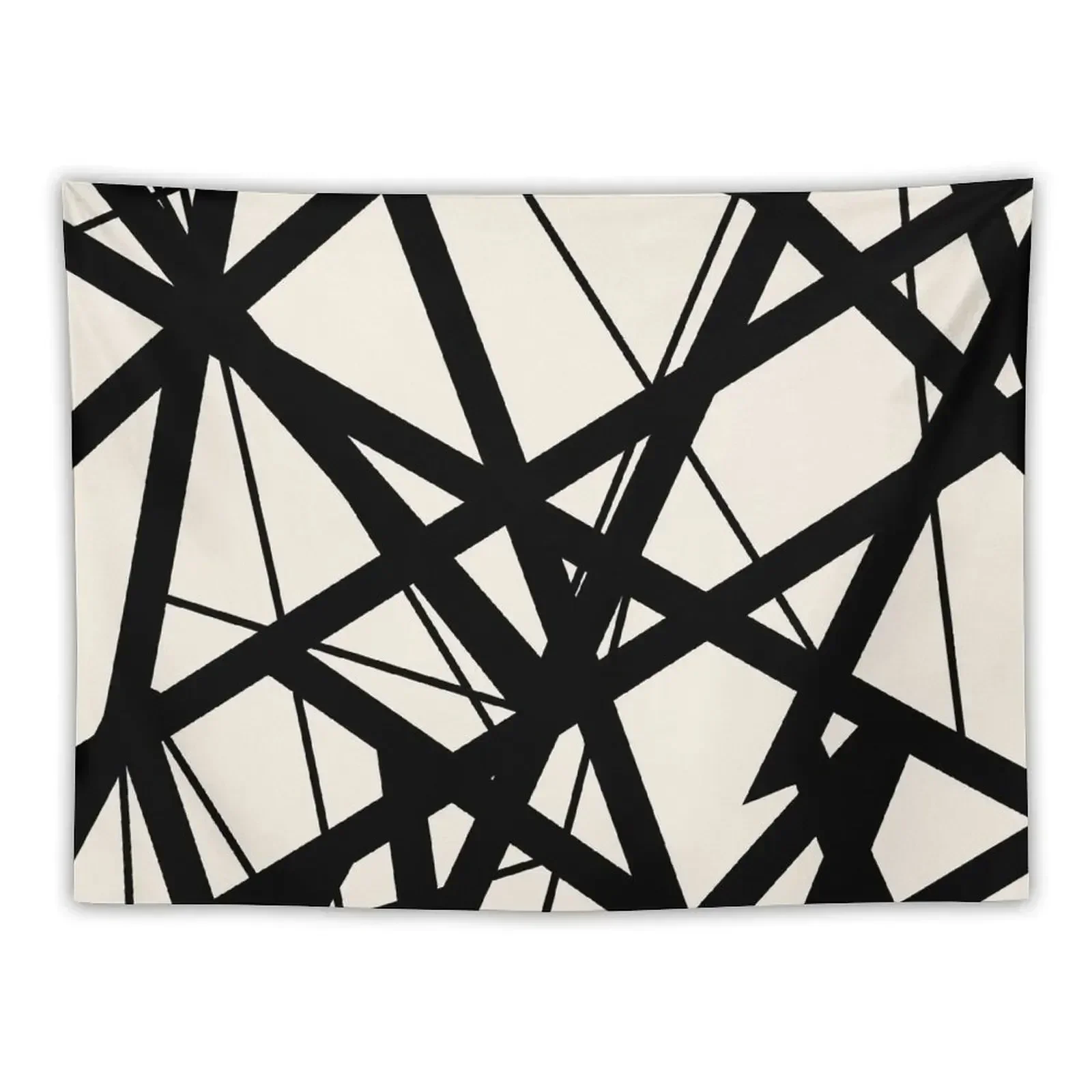 EVH: authentic Black & White Stripes design (eggshell) Tapestry Room Design Wall Decoration Items Tapestry