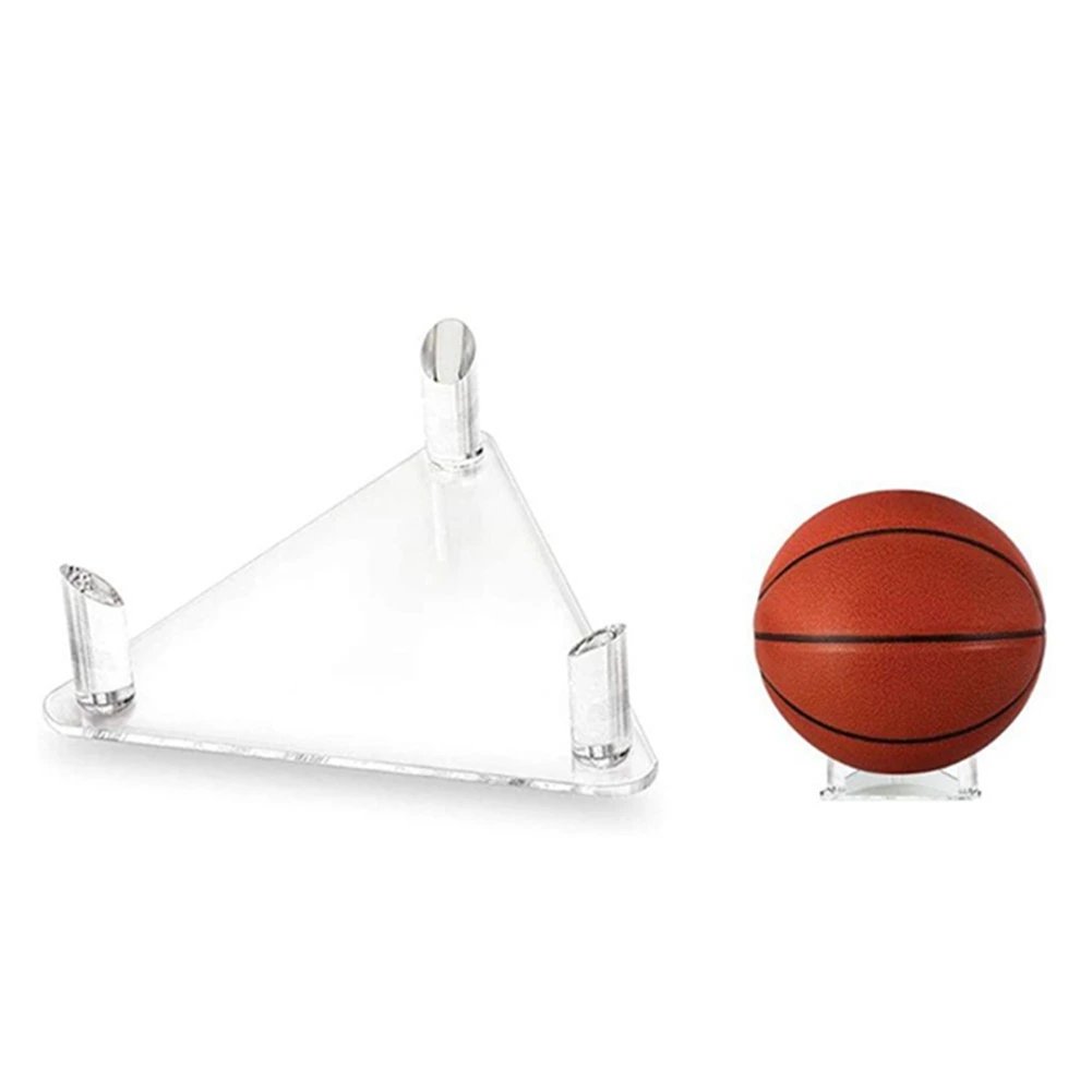 ABMS-2X Acrylic Ball Stand - Holds Footballs, Basketballs, Volleyballs Or Soccer Balls - Display Stand Or Holder