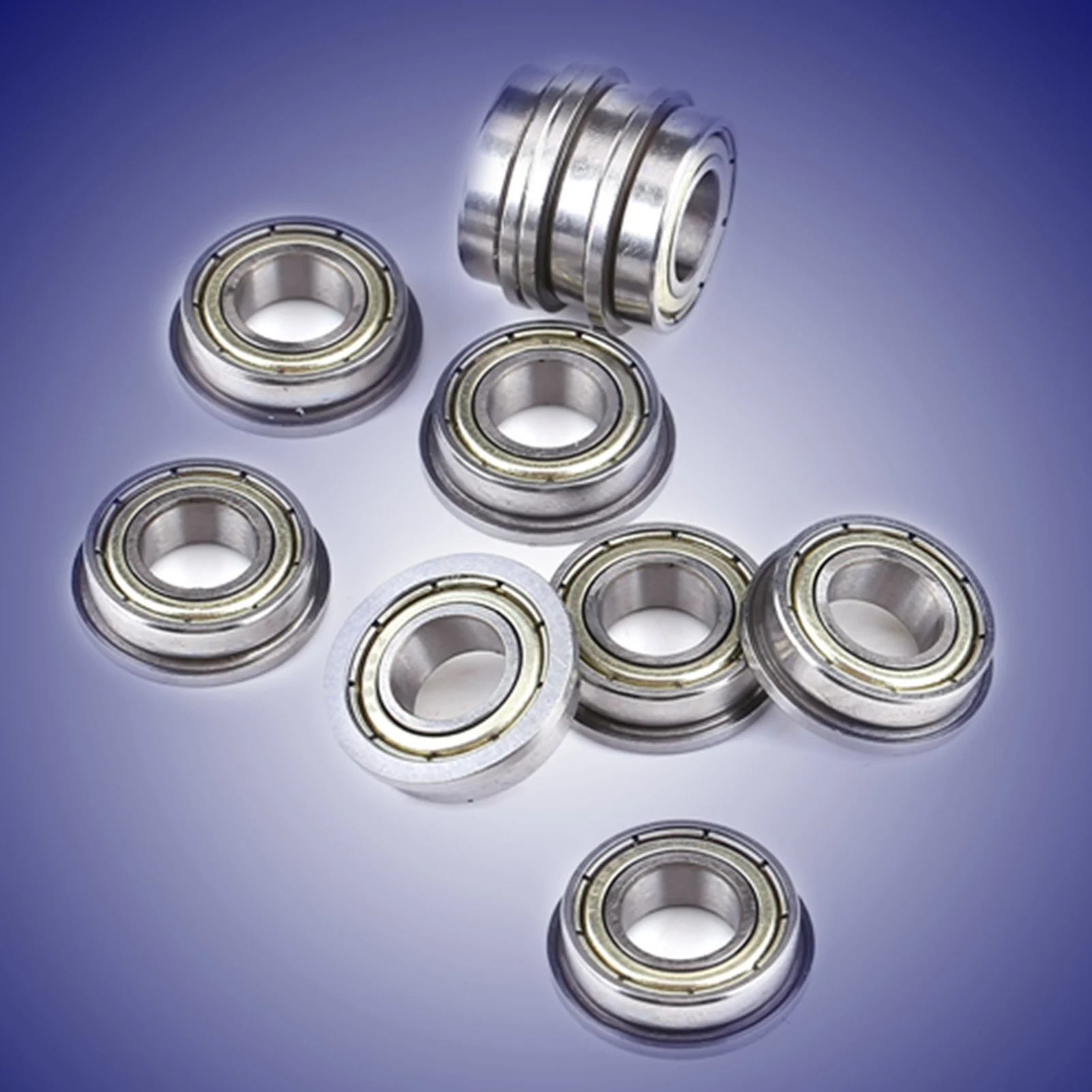Steel Bearing Double Shielded Bearing F688ZZ Metal Steel Double Shielded Flange Ball Bearings 8*16*5mm For Motor Bearing