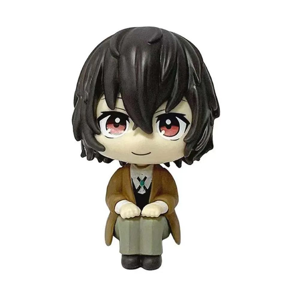 حار بيع MegaHouse LooK Up Bungou الكلاب الضالة دازاي أوسامو ناكاجيما أتسوشي ألعاب شخصيات الحركة البلاستيكية نموذج جمع Kwaii Q دمية #4