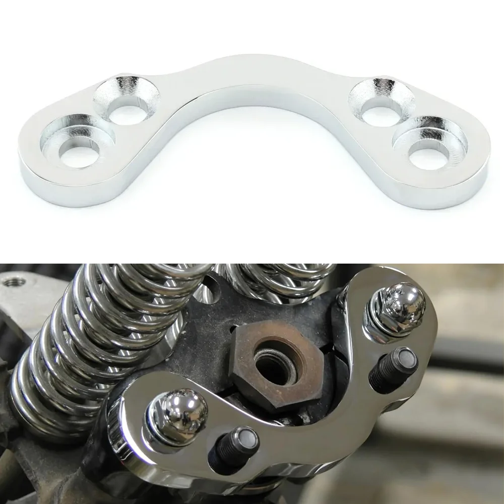 

Motorcycle Springer Handlebar Tree Adapter Top Clamp 4.75" to 3.5" Riser Riser For Harley Bobber Chopper cafe racer