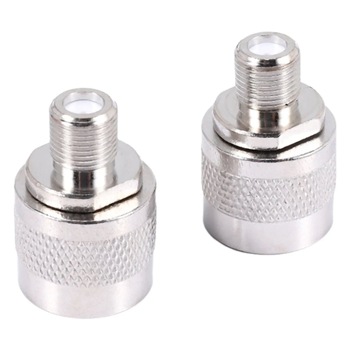 Connector2pcs N Type male plug to F female RF coaxial adapter connector for Wireless antenna,silver