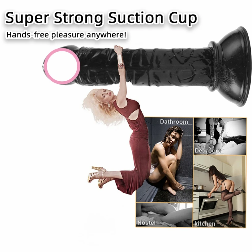 Dildo Suction Cup Realistic Penis Crystal Jelly Dildo Women Anal Plug Butt Plug Sex Toys For Woman Men Erotic Sex Shop C64W