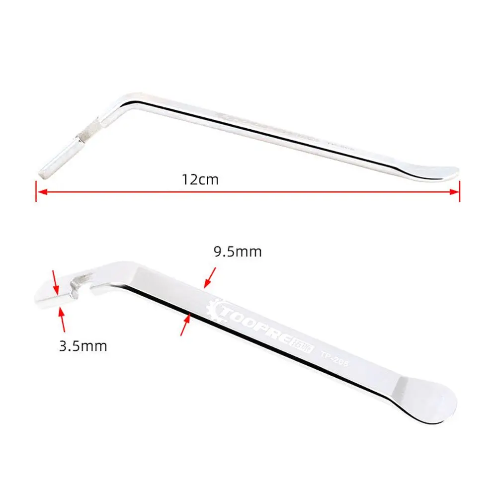 

Bicycle Tire Lever Stainless Steel Mountain Bicycle Bike Parts Metal Bike Wheel Remover Bicycle Pry Bar Pry Up Tool Tire Lever
