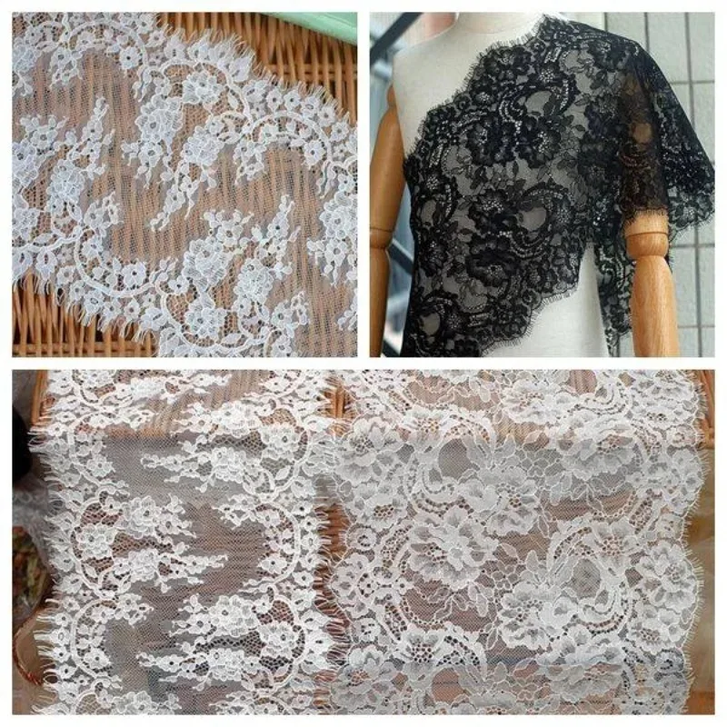 

Высококачественная ткань 3M с вышивкой кружевом для ресниц, декоративные элементы ручной работы для свадебных платьев, материалы для шитья