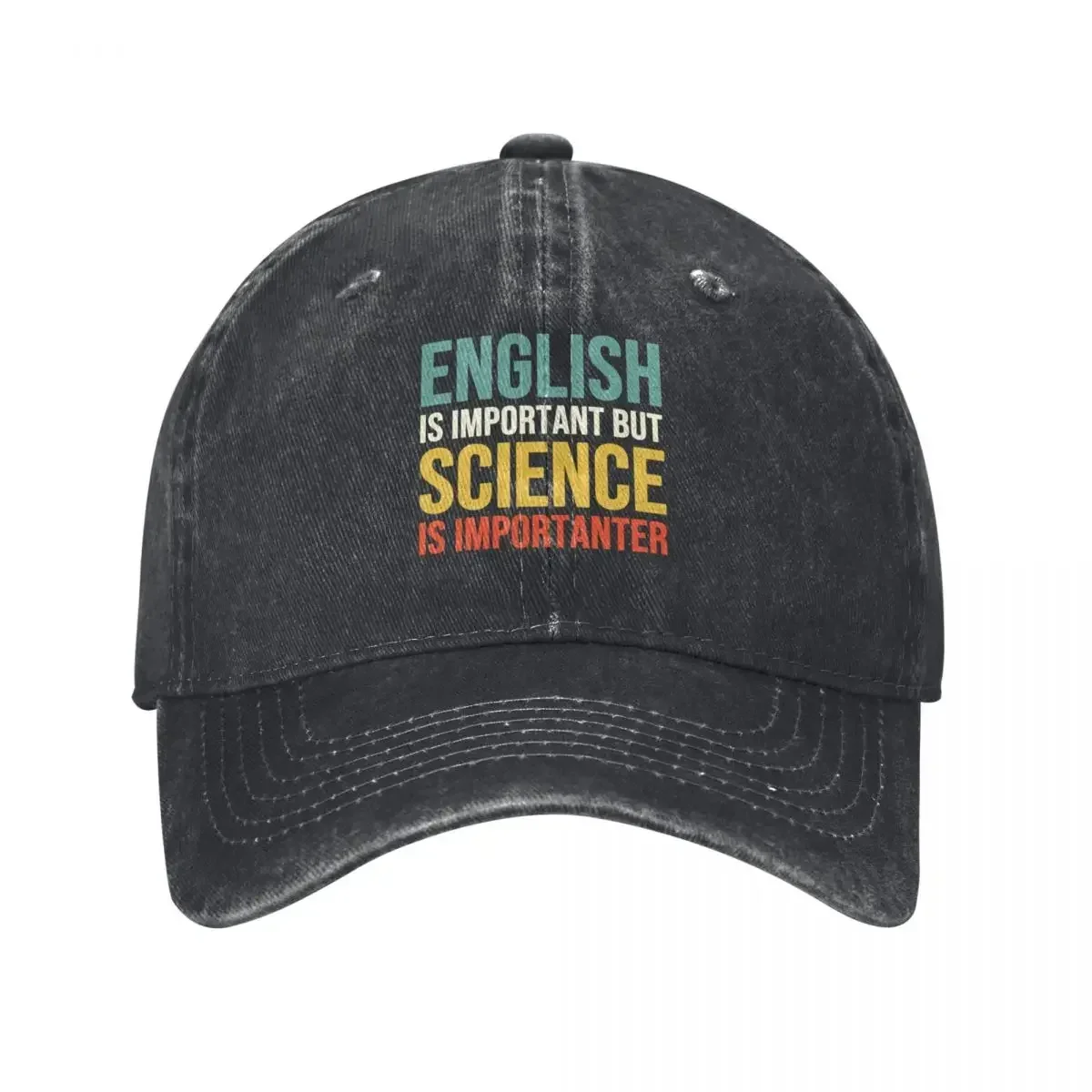 English is important but Science is importanter Baseball Cap Fashion Beach Cosplay golf hat genuine |-F-| Baseball Men Women's