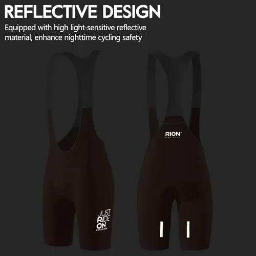 Imagen 2 del producto RION-pantalones cortos de ciclismo para mujer, medias con pechera para bicicleta, ropa profesional para bicicleta de montaña y carretera, Dolomiti italiano, almohadilla 8H, deportes al aire libre