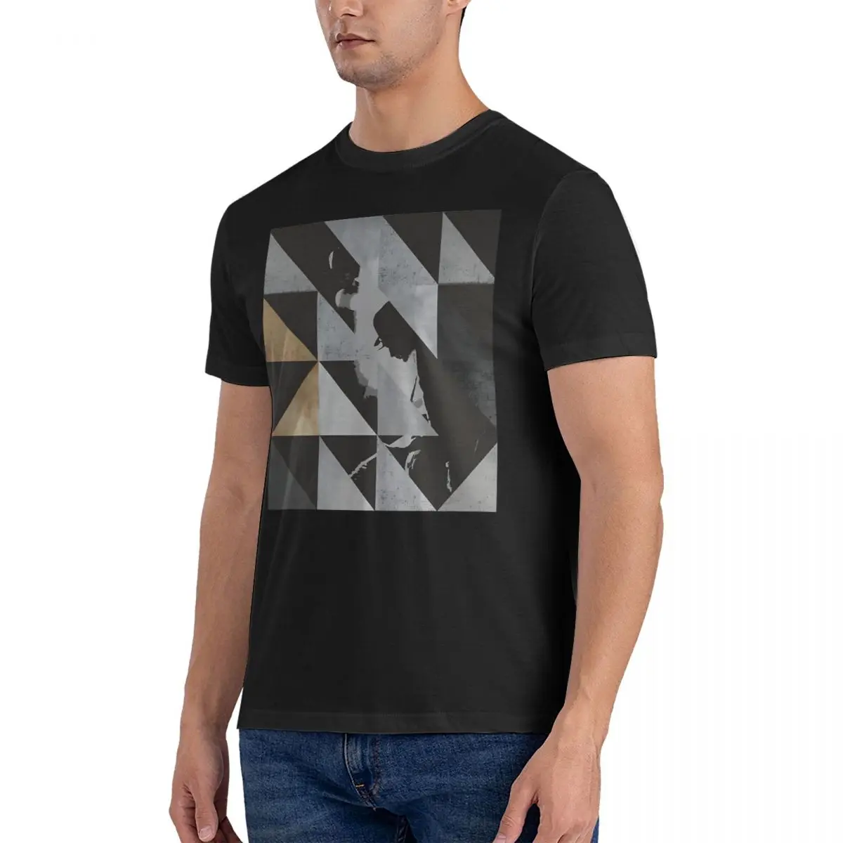 Rattle And Hum - Triangles T Shirts Men's 100% Cotton Novelty T-Shirt Round Collar The U2 Band Short Sleeve Clothing Gift