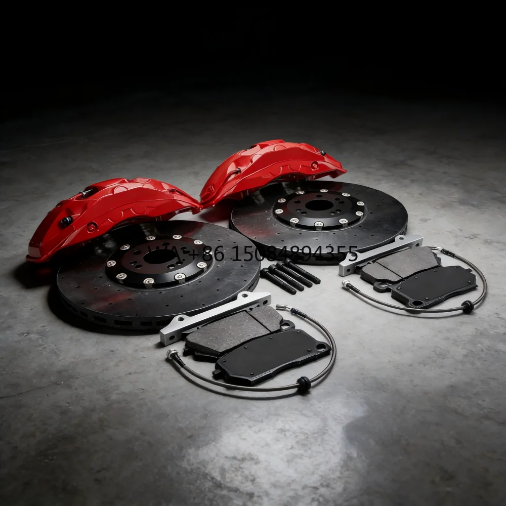

Red Forged 6 Pot Front Brake Kit, 355/380/405mm Brake Disc, high performance forged caliper set for auto modification upgrade