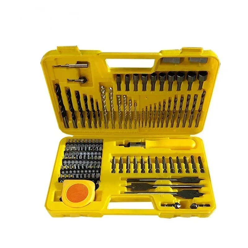 PE Toolbox Wood Working Tools and Accessories Drill Bit Set 110 Pieces Multi-purpose Mixed Drill Bit Set