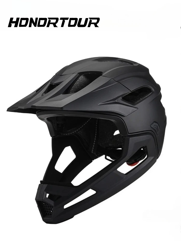 AliExpress Horntour Eastinear Adult Mtb Helmet Bicycle Full Face Detachable One-piece Motorcycle Riding Safety Helmet Head Protection Outdoor