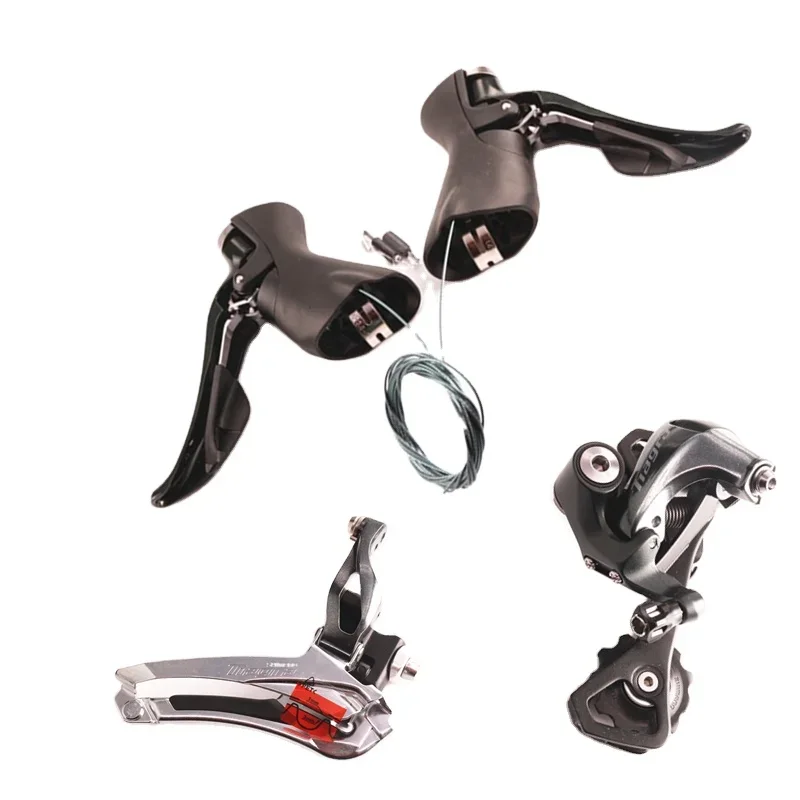 

4700 2x10 Speed Road Bike Bicycle Mini Groupset Kit 4700 Front Derailleur +GS SS Rear Derailleur + ST Shifter