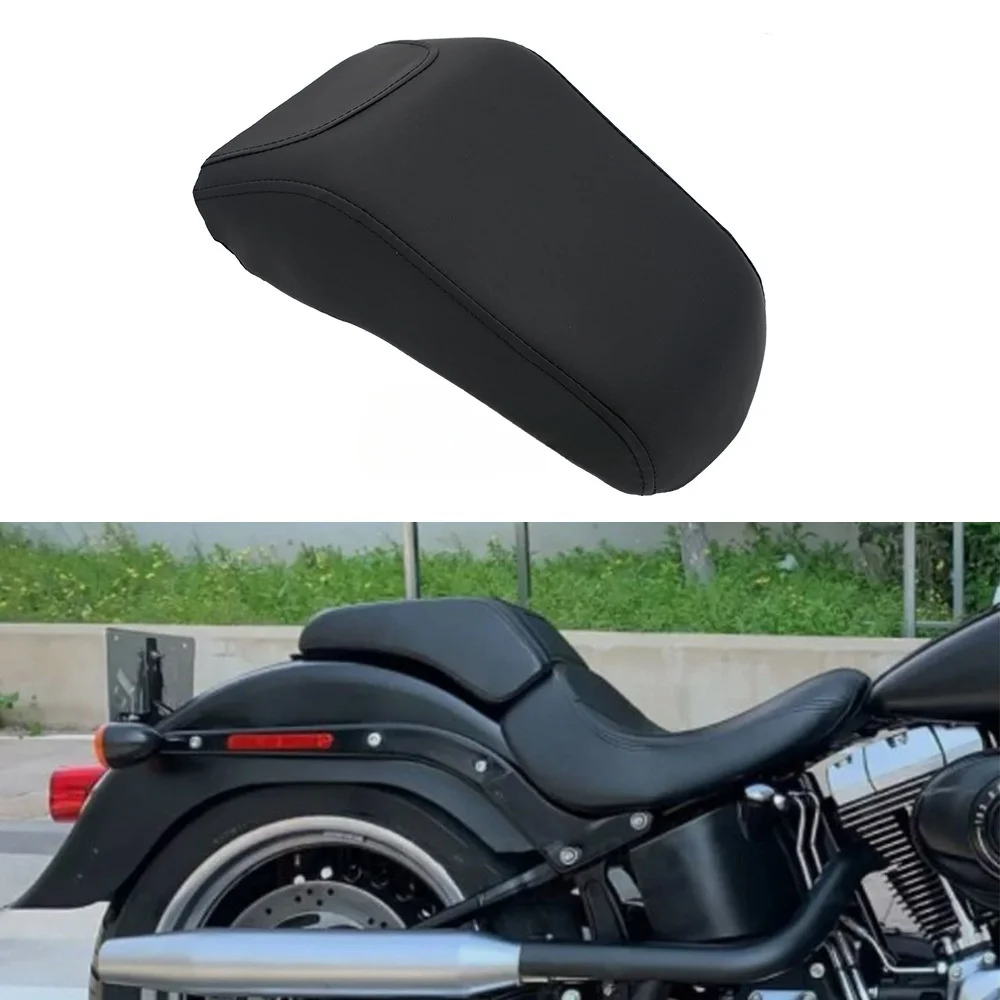 Motorcycle Rear Passenger Seat Saddle Pillion For Harley Davidson Softail Fat Boy FLSTF 2008 2009 2010 2011 2012 2013 2014