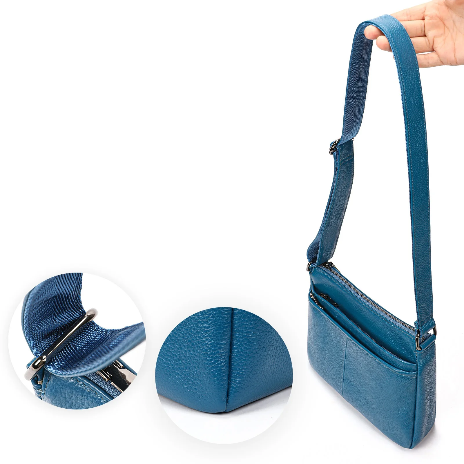 First Layer Cowhide Women's Shoulder Bag Large Capacity Soft Genuine Leather Mother's crossbody bag female luxury handbag