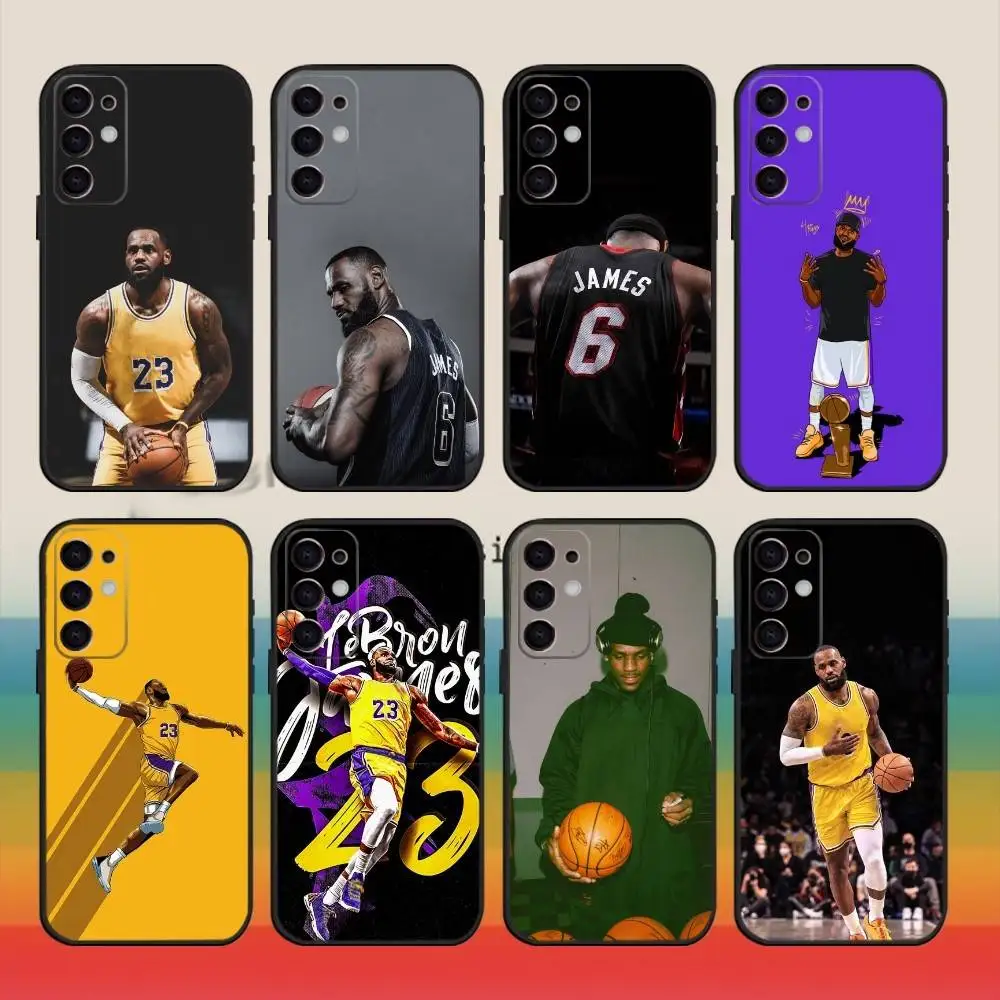 

LeBron J-James Famous basketball Phone Case For Samsung S25,S24,S23,S22,S21,S20,Plus,Fe,Lite,Others Black Cover
