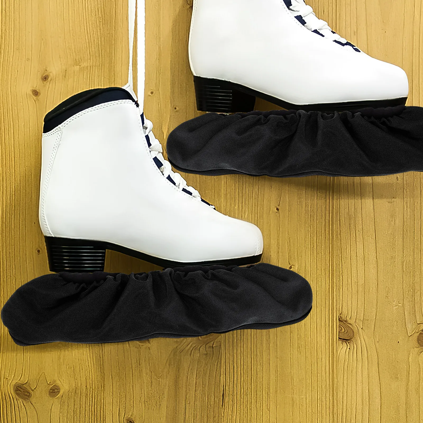 

1 пара защитных чехлов для лезвий коньков, прочные противоскользящие эластичные накладки для долговечной защиты кромки лезвий