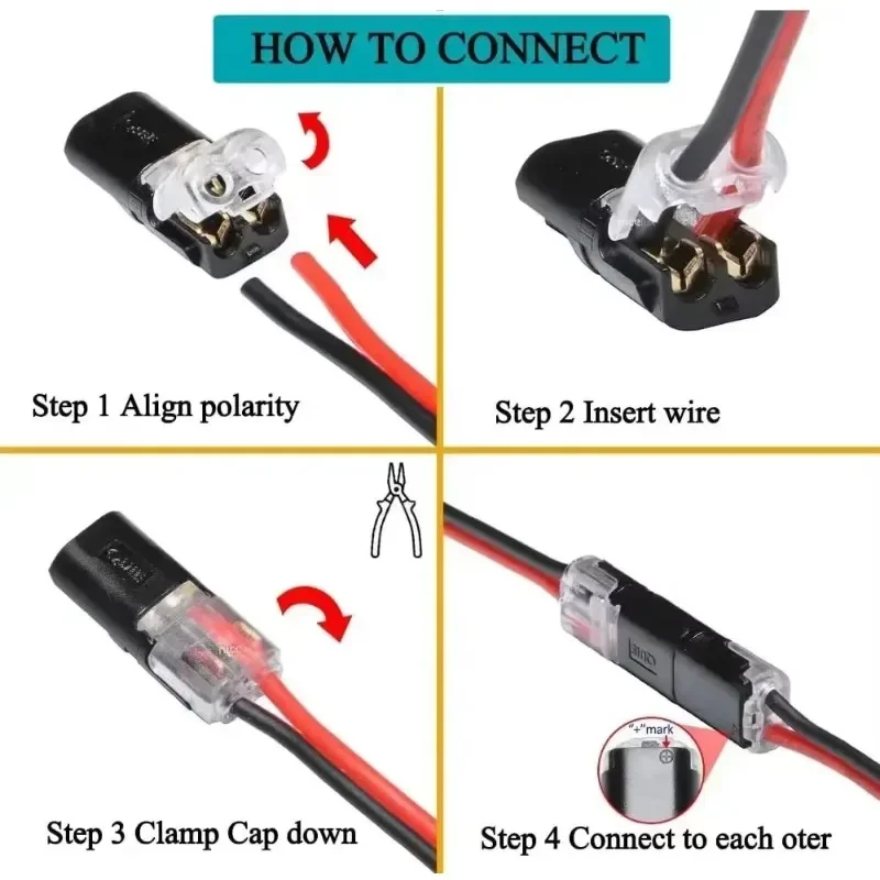 2Pin Way Plug Car Wire Connector Electrical Connector Wire Cable Automotive Waterproof Cable Connector 50/1 Pieces/set image 5