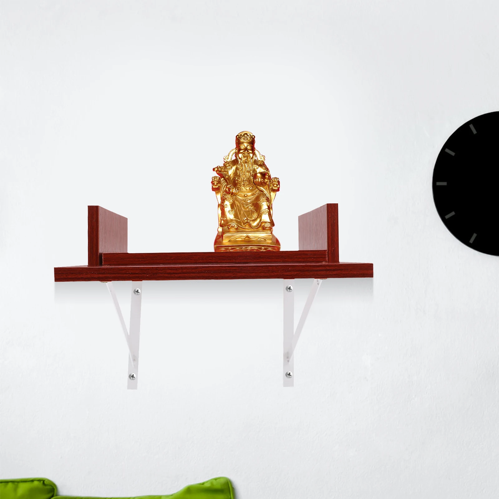 

Wall-mounted Buddha Japanese Style Shelf Spiritual Decor Asian Inspired Shelves Idol