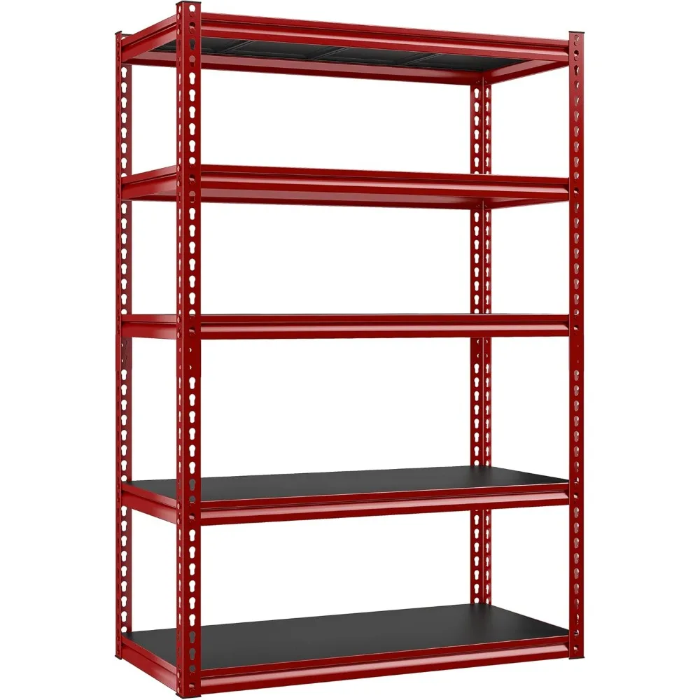 

72" Storage Shelves for Garage Storage Adjustable 5 Tier Heavy Duty Metal Shelving Utility Rack Shelf Unit for Warehouse Pantry