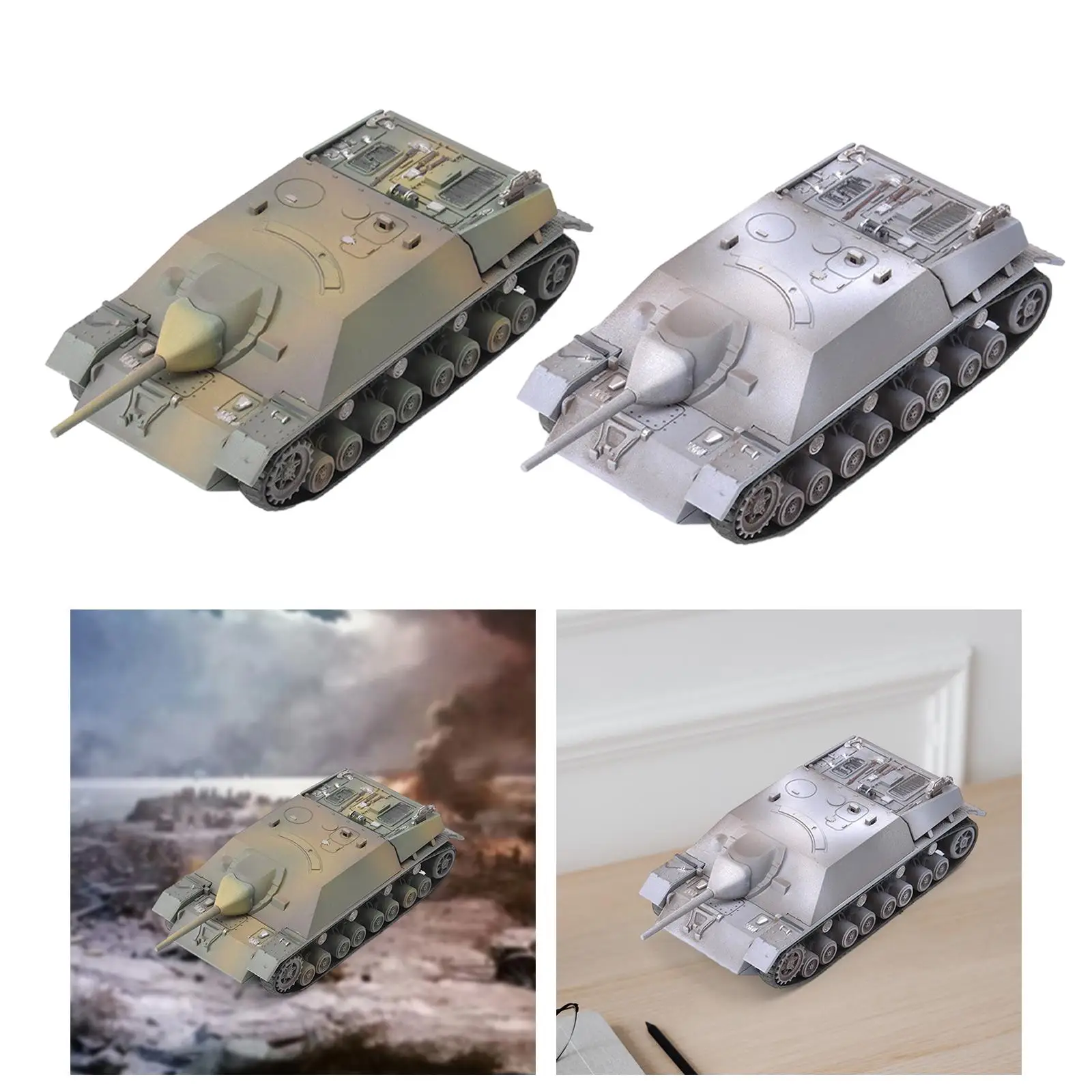 1:72 Scale Tank ชุดรถถังของเล่นคอลเลกชัน Miniature Tank Building ชุดสําหรับเด็ก