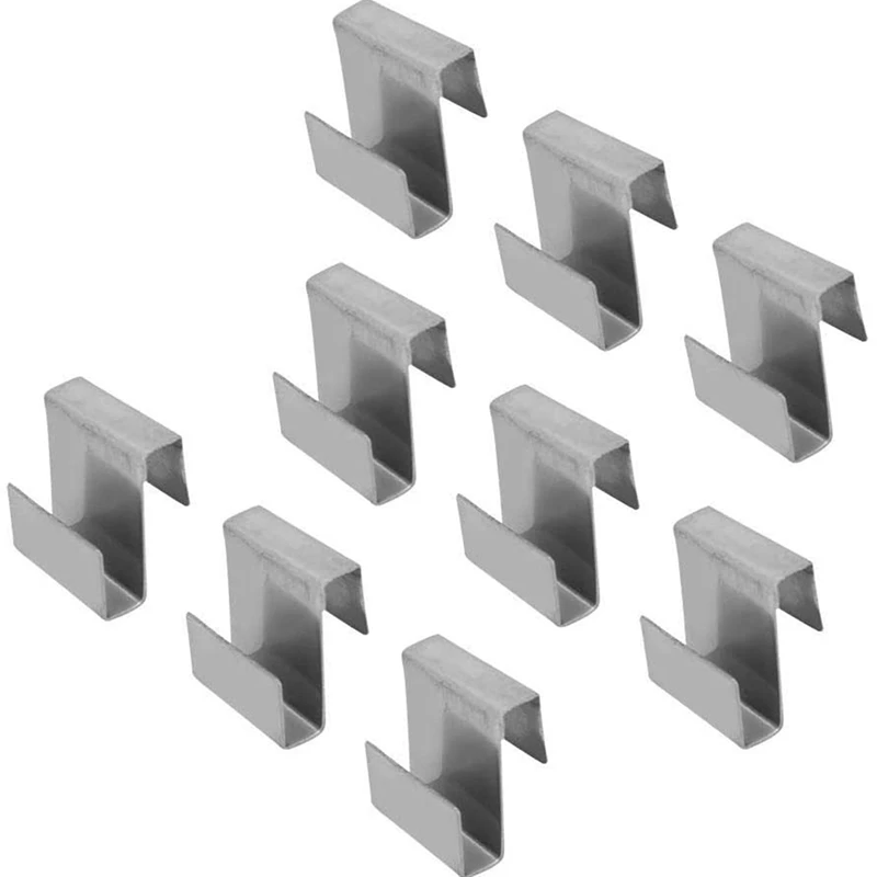 50Pcs Stainless Steel Z-Lap Type Greenhouse Glazing Clips Garden Supplies Clips