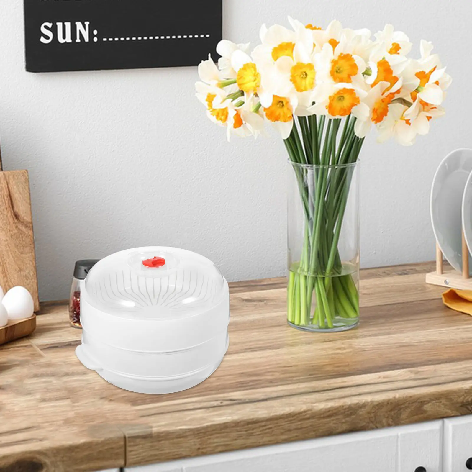 

Multi Functional Microwave Steamer Basket for Vegetables Rice Dumplings Buns Fish Steamed Food Maker Kitchen Tool