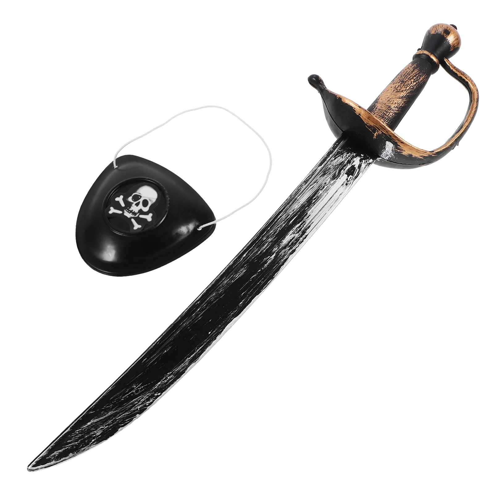 

Plastic Pirate Swords Eye Patch Anime Plastic Props Knight Pirate Halloween Costume Party Supplies