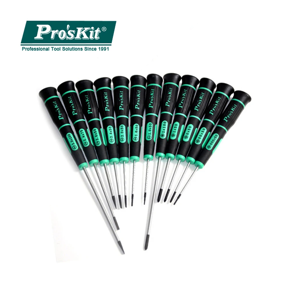 Seria Pro'sKit SD-081 precyzyjny śrubokręt uchwyt antypoślizgowy nadaje się do komputerowego urządzenia mobilnego elektroniczne narzędzie do naprawy rzemiosła