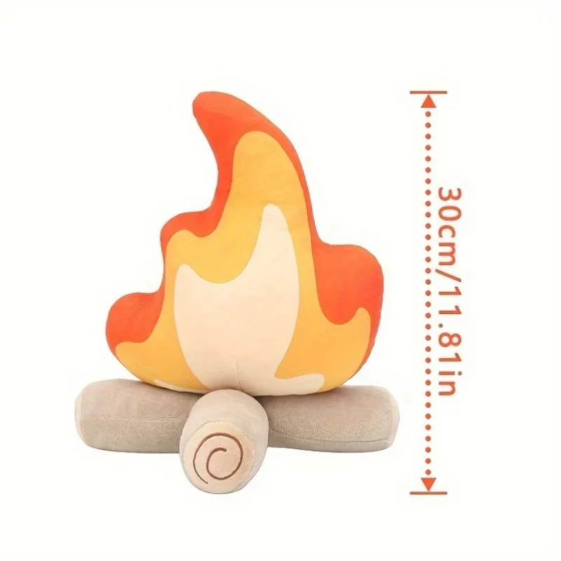 

Adorable Bonfire Plush Toy Soft Cuddly Firewood Pillow for Camping Home Decor Cozy Gift for Family Friends Kids Room Accessories
