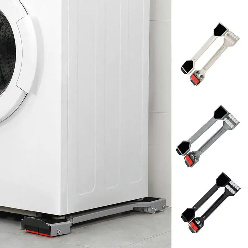 

Heavy Duty Appliance Rollers for Washer Washing Machine Stand Movable Refrigerator Raised Base Mobile Bracket Wheels