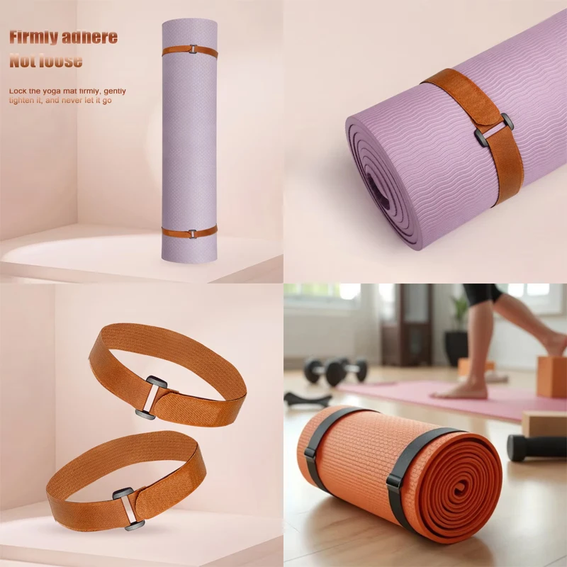 

Держатель коврика для упражнений с пряжкой для пилатеса Barre, нескользящий банджи-шнур 2/3/5 шт., пояс для хранения аксессуаров для фитнеса и йоги