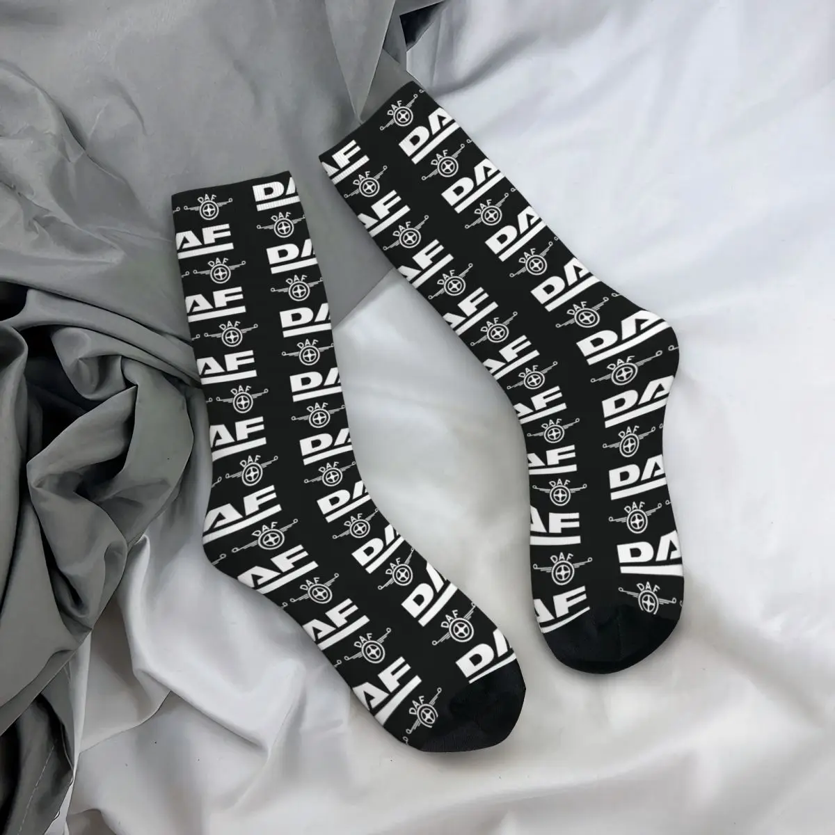 All Seasons Crew Stockings Daf Truck Classic Car Logo Socks Fashion Long Socks for Men Women Valentine's Day Gifts