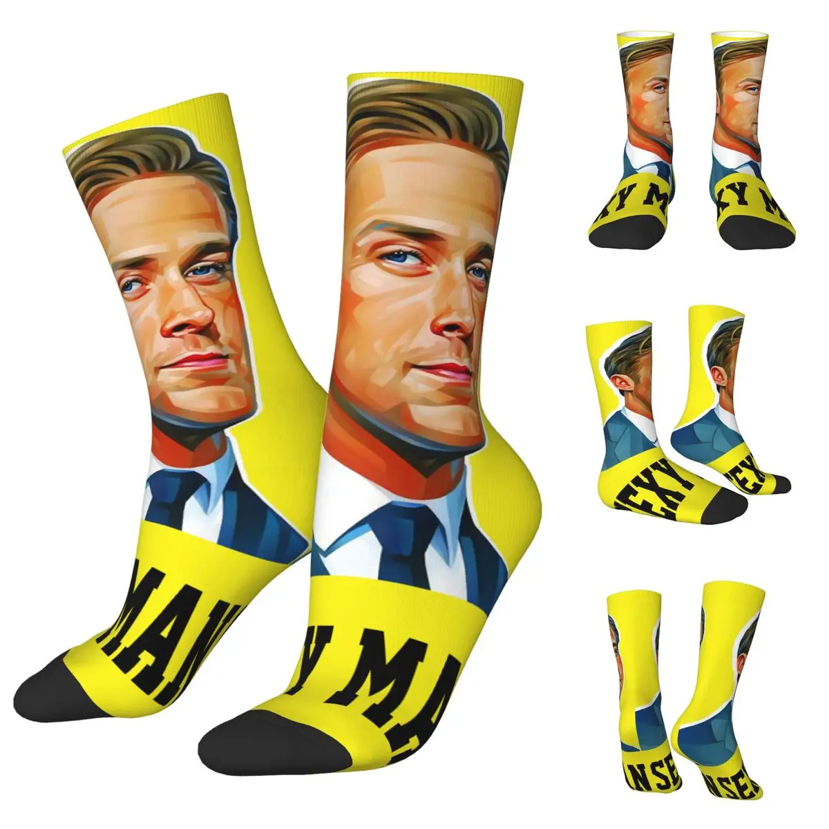 

Ryan Gosling Men and Women printing Socks,Leisure Applicable throughout the year Dressing Gift