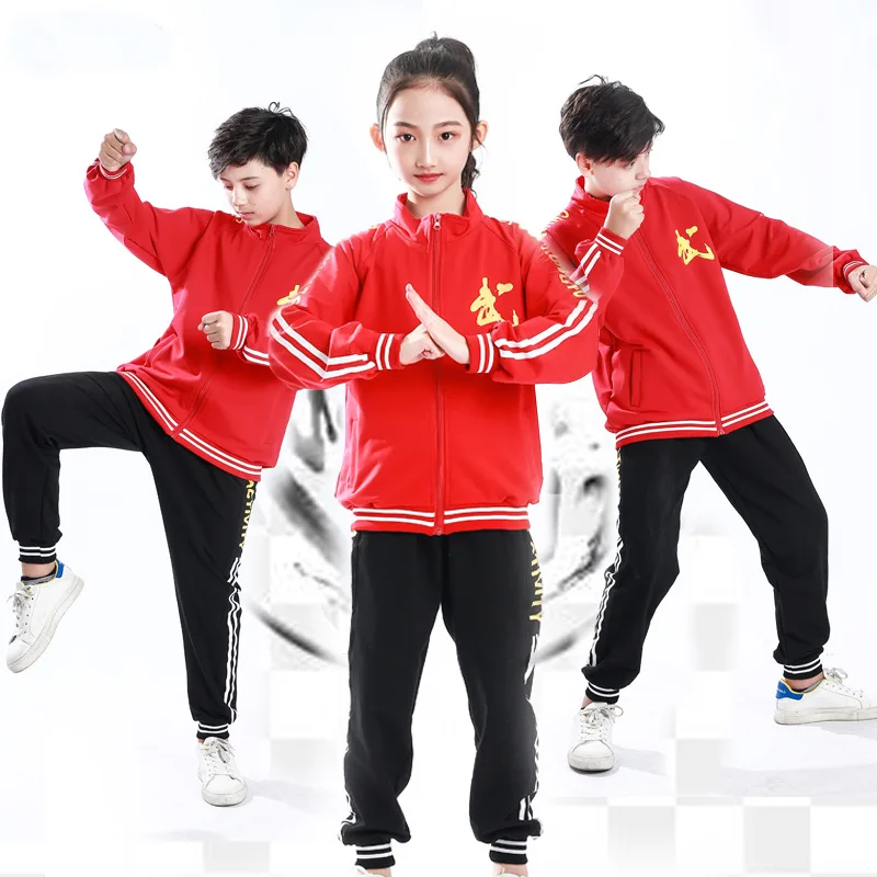 

Kids Boys Girls Martial Arts Clothing Jazz Dance Costume Sanda Fighting Training Clothes Stage Performance Gymnastics Suits